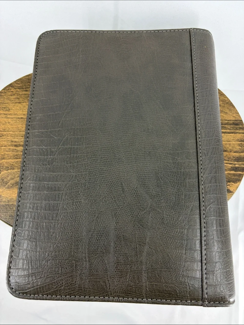 Franklin Covey Faux Croc Classic Zip Planner Binder Case Organizer, 7 ring, 1.5